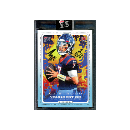 CJ Stroud 2024 Topps Now Youngest QB Rookie