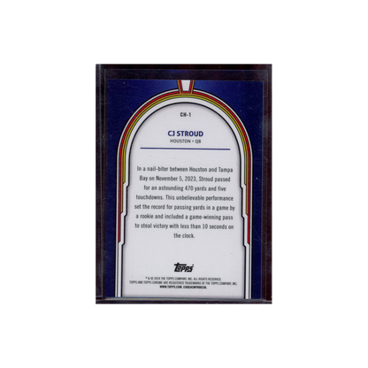 CJ Stroud 2024 Topps Cosmic Chrome Football Heroes SSP