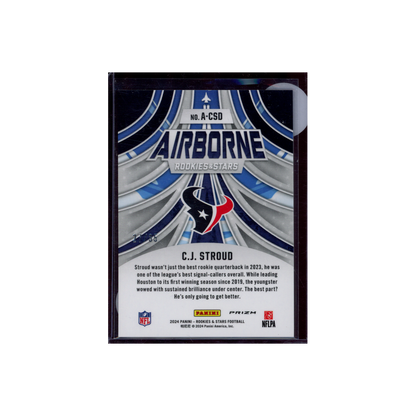 CJ Stroud 2024 Panini Rookies & Stars Football Airborne Purple /35