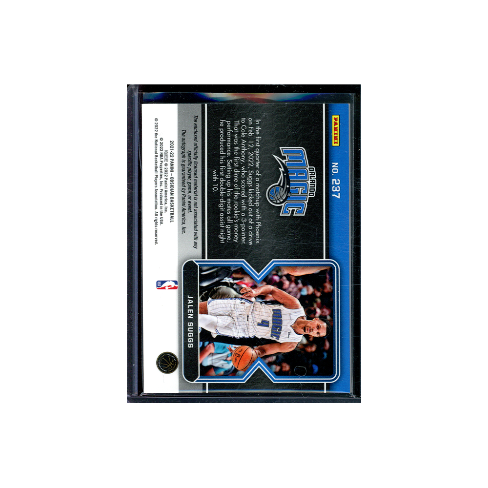 Jalen Suggs 2021-22 Panini Obsidian Basketball RPA Red