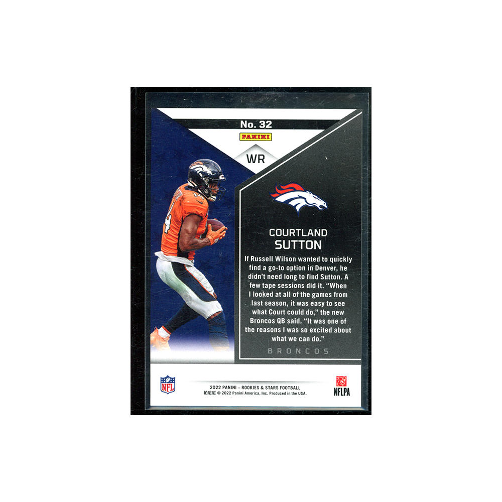 Courtland Sutton 2022 Panini Rookies & Stars Football Gold /10