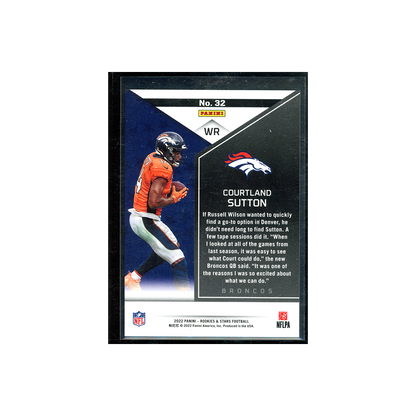 Courtland Sutton 2022 Panini Rookies & Stars Football Gold /10