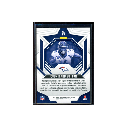 Courtland Sutton 2023 Panini Rookies & Stars Football Orange /149
