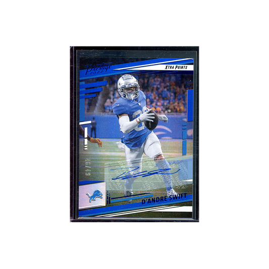 D'Andre Swift 2022 Panini Prestige Football Auto Blue /49