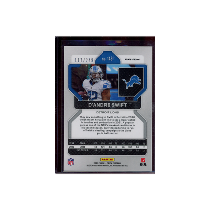 D'Andre Swift 2021 Panini Prizm Football Orange /249