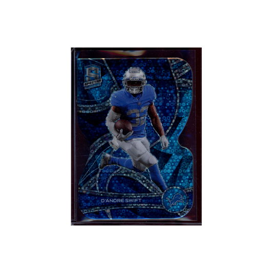 D'Andre Swift 2022 Panini Spectra Football Blue Die-Cut /50