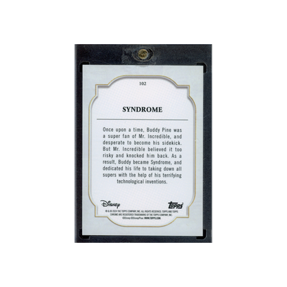 Syndrome 2024 Topps Chrome Pixar Purple Sapphire /15