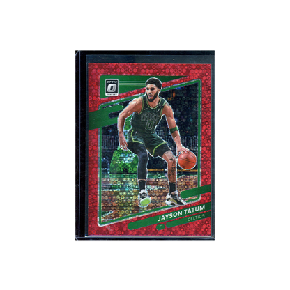 Jayson Tatum 2021-22 Panini Donruss Optic Basketball Red Fast Break /85