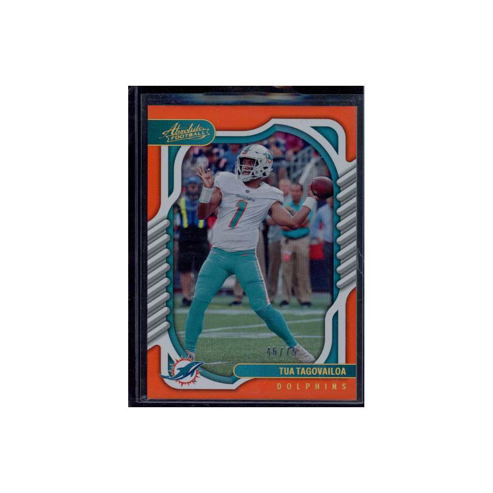 Tua Tagovailoa 2022 Panini Absolute Football Orange /75