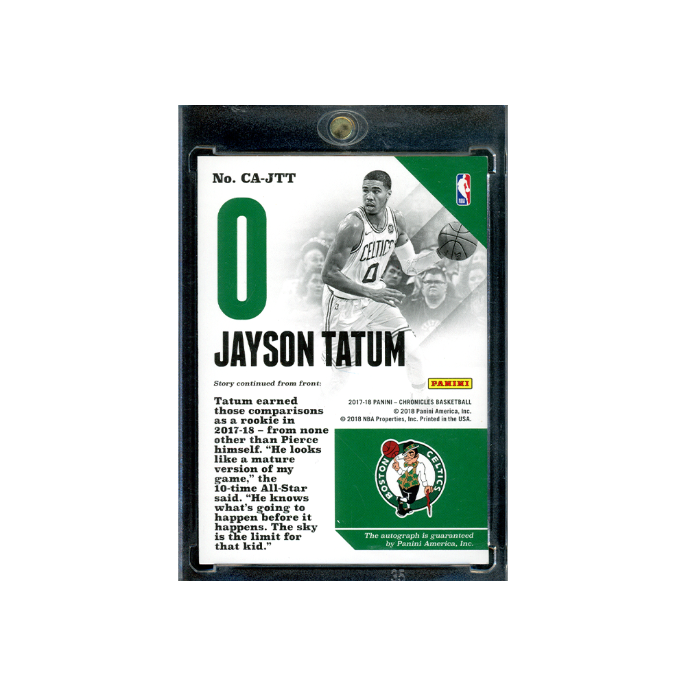 Jayson Tatum 2017-18 Panini Chronicles Basketball Rookie Auto /199