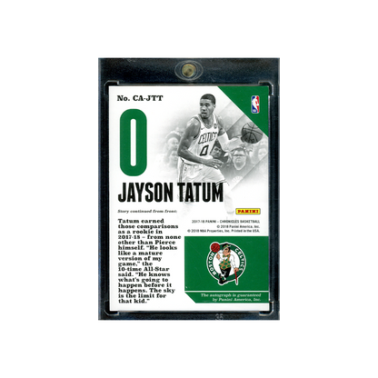 Jayson Tatum 2017-18 Panini Chronicles Basketball Rookie Auto /199