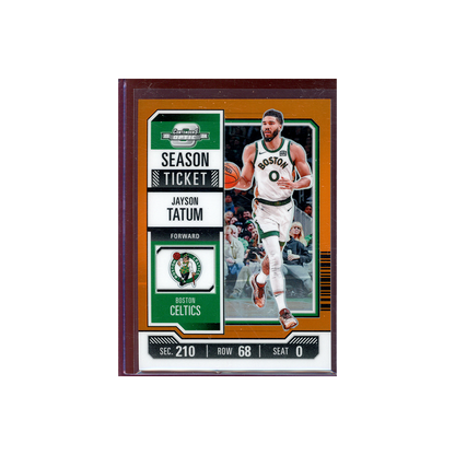 Jayson Tatum 2023-24 Panini Contenders Optic Basketball Orange /49