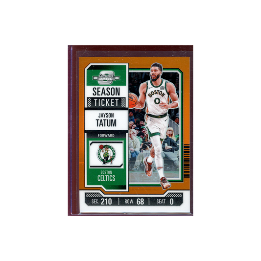 Jayson Tatum 2023-24 Panini Contenders Optic Basketball Orange /49