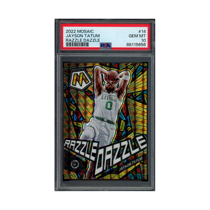 Jayson Tatum 2022 Panini Mosaic Basketball Razzle Dazzle PSA 10