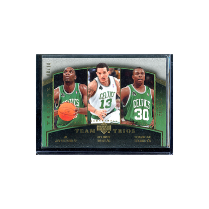 Jefferson & West & Telffair 2006-07 Upper Deck NBA Trilogy Team Trios Patch /10