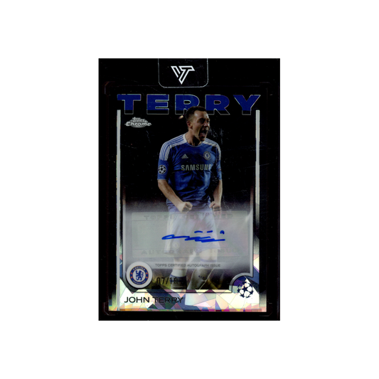 John Terry 2025 Topps Chrome Auto Black Sapphire Refractor /10