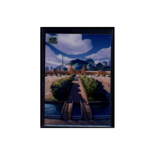 Theed Plaza 2024 Topps Star Wars Galaxy Chrome Art of Naboo Card