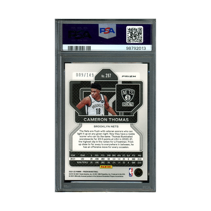 Cameron Thomas 2021 Panini Prizm Basketball Purple Ice Prizm Rookie /149