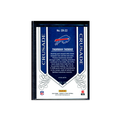 Thurman Thomas 2023 Panini Rookies & Stars Football Crusade Purple /35