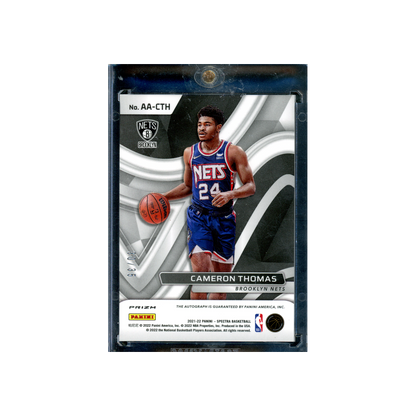 Cameron Thomas 2021-22 Panini Spectra Basketball Aspiring RPA Purple /35