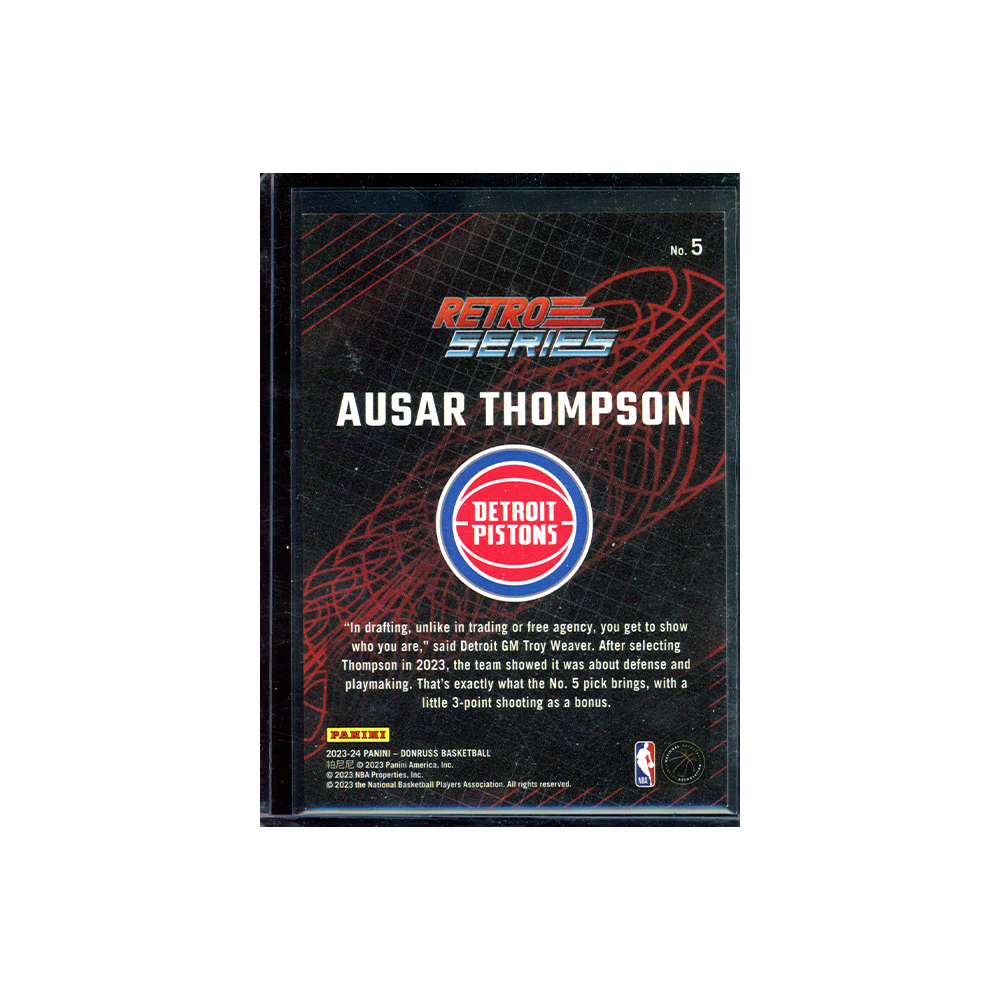 Ausar Thompson 2023-24 Panini Donruss Basketball Retro Series Rookie /25