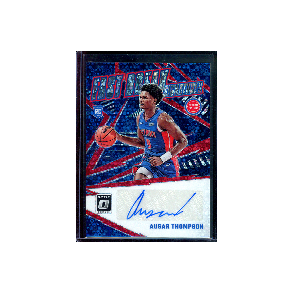 Ausar Thompson 2023-24 Panini Donruss Optic Basketball Fast Break Rookie Auto