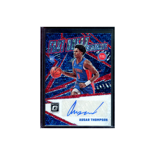 Ausar Thompson 2023-24 Panini Donruss Optic Basketball Fast Break Rookie Auto