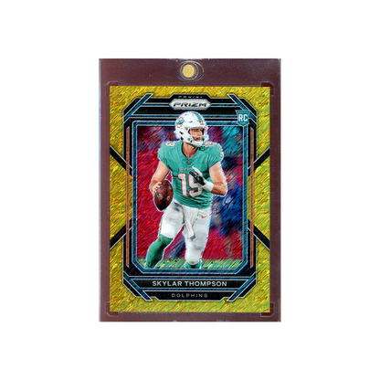 Skylar Thompson 2022 Panini Prizm Football Gold Shimmer Prizm Rookie /10
