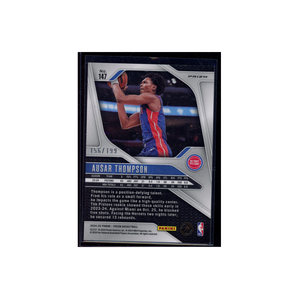 Ausar Thompson 2024-25 Panini Prizm Basketball Blue /199