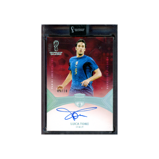 Luca Toni 2022 Panini Eminence WC Soccer Authentic Auto /10