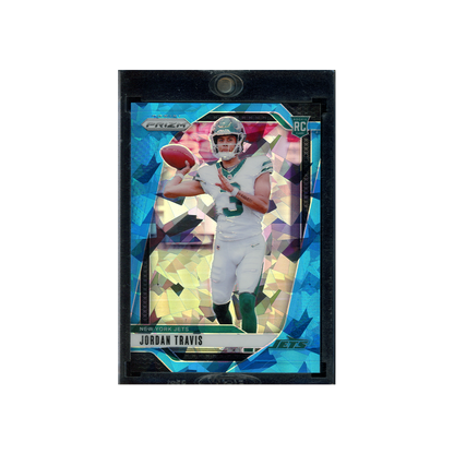 Jordan Travis 2024 Panini Prizm Football Blue Ice Prizm Rookie /99