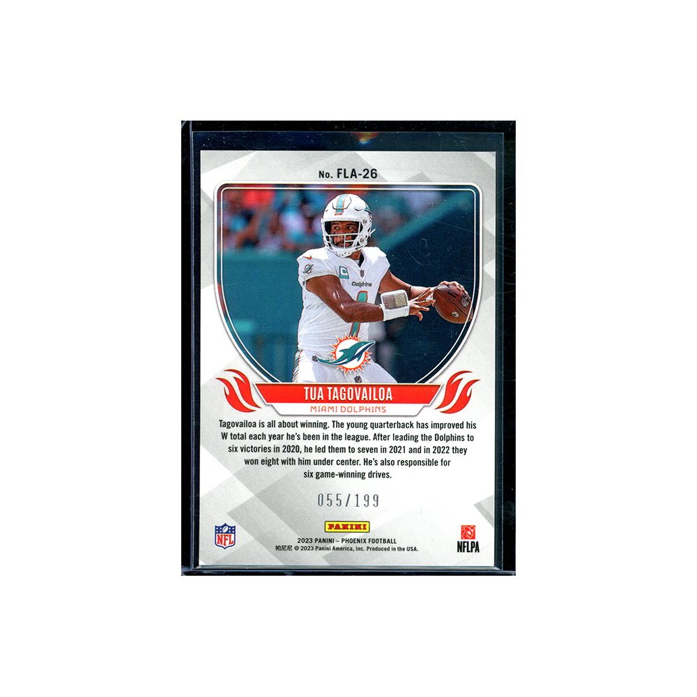 Tua Tagovailoa 2023 Panini Phoenix Football Flame Throwers Red /199