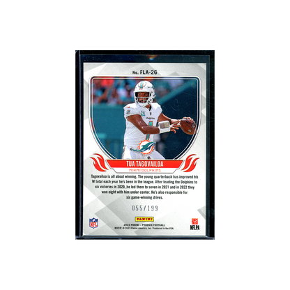 Tua Tagovailoa 2023 Panini Phoenix Football Flame Throwers Red /199