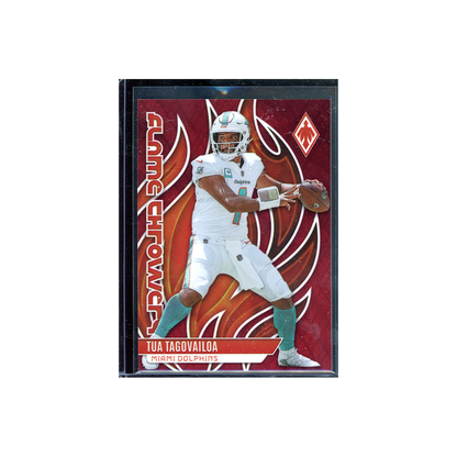 Tua Tagovailoa 2023 Panini Phoenix Football Flame Throwers Red /199