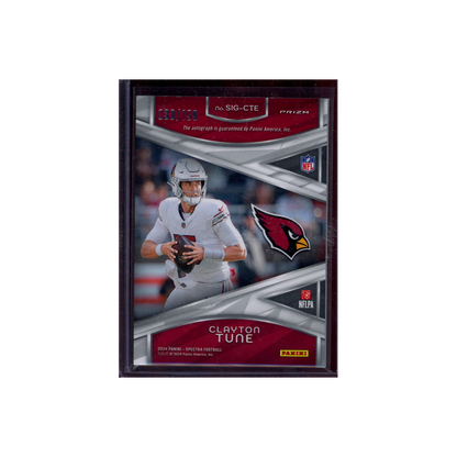 Clayton Tune 2024 Panini Spectra Football Auto /199