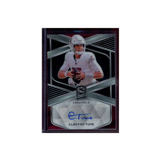 Clayton Tune 2024 Panini Spectra Football Auto /199