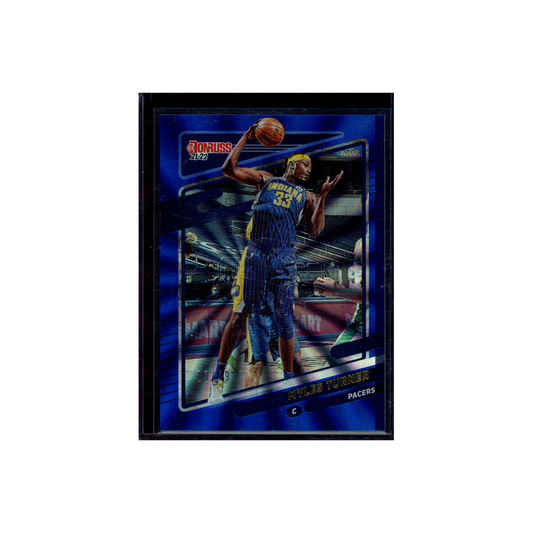 Myles Turner 2021-22 Panini Donruss Basketball Blue Laser /49
