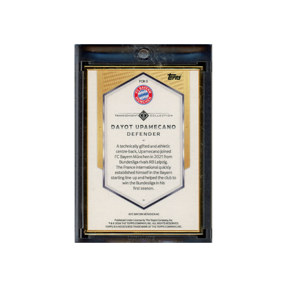 Dayot Upamecano 2024 Topps Transcendent Framed 1/1
