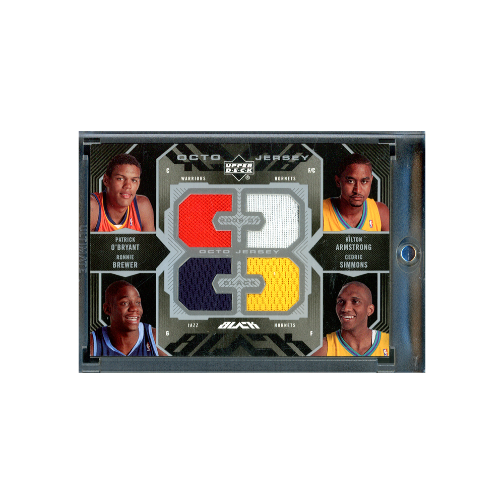 Aldridge & Foye & Roy & Gay & O'Bryant & Brewer & Armstrong & Simmons Upper Deck Octo Jersey Patch /5