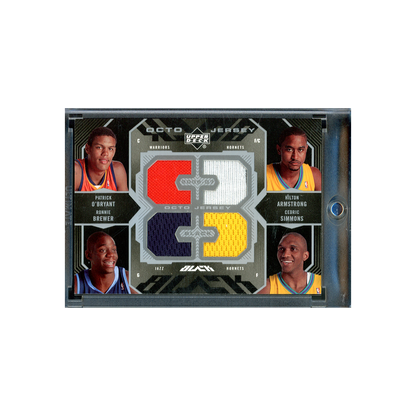 Aldridge & Foye & Roy & Gay & O'Bryant & Brewer & Armstrong & Simmons Upper Deck Octo Jersey Patch /5