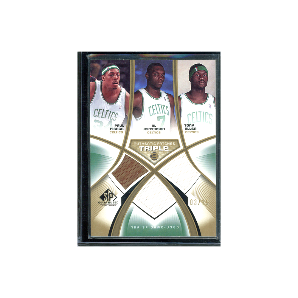 Pierce & Jefferson & Allen 2005 Upper Deck Authentic Patches Triple /15