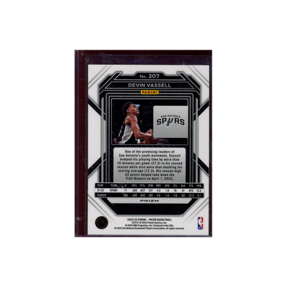Devin Vassell 2022-23 Panini Prizm Basketball Tiger Stripe Prizm
