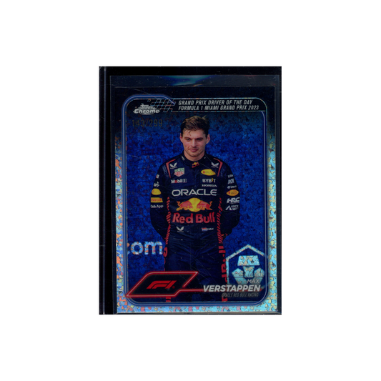 Max Verstappen 2024 Topps Chrome F1 Driver of the Day /299