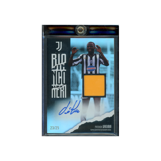 Patrick Vieira 2023/24 Topps Juventus Team Set Bianconeri Relic Auto /25