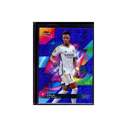 Vini Jr. 2023-24 Topps Finest UCC Soccer Blue Shimmer /199