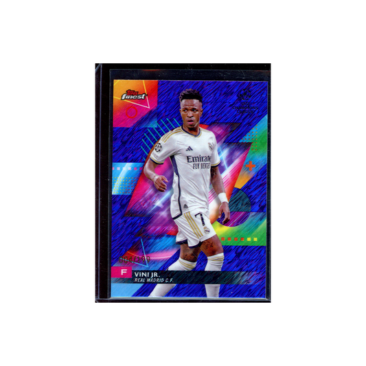 Vini Jr. 2023-24 Topps Finest UCC Soccer Blue Shimmer /199