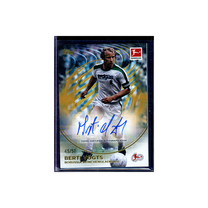 Berti Vogts 2023-24 Topps 60 Years of Bundesliga Soccer Auto Gold /50