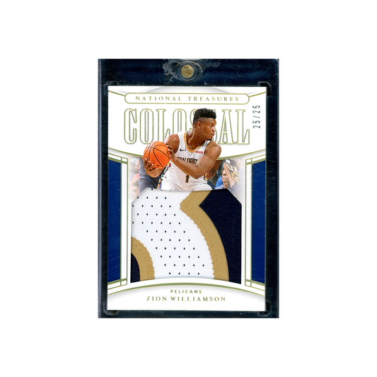 Zion Williamson 2019-20 Panini National Treasures Basketball Colossal Rookie Patch /25