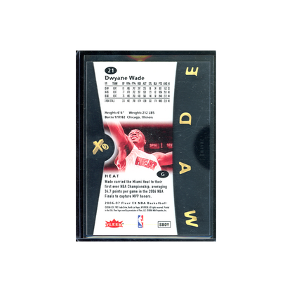 Dwyane Wade 2006-07 Fleer EX Basketball eX Acetate