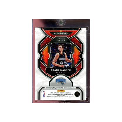 Franz Wagner 2022-23 Panini Obsidian Basketball Magmatic Signatures Auto /75